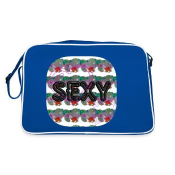 Sexy (Word) - Boutique WoW - 2023 - Sac Retro - bleu/blanc - Dos