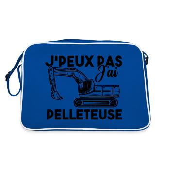 J peux pas j ai pelleteuse - Sac Retro - bleu/blanc - Dos