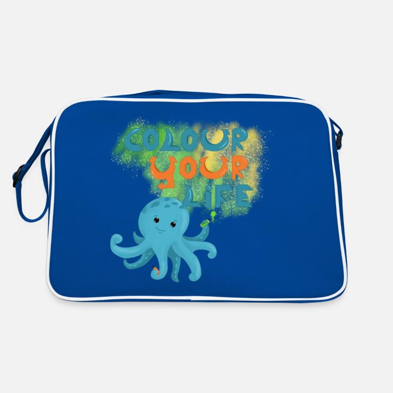 Graffiti Squid Retro Bag