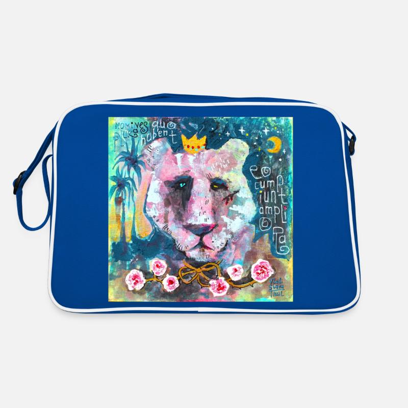 Der Duft von Rosen - Retro Tasche - Blau/Weiß