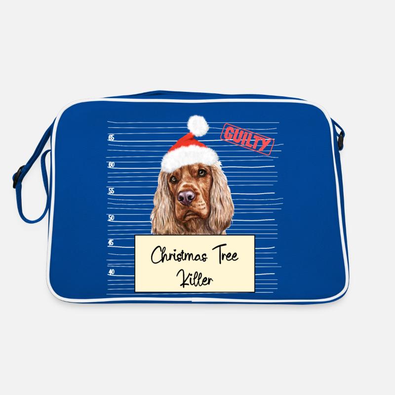 Weihnachtsbaum Umschubser Englischer Cocker Spanie Retro Tasche