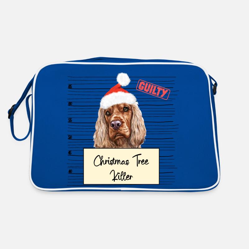 Weihnachtsbaum Umschubser Englischer Cocker Spanie Retro Tasche