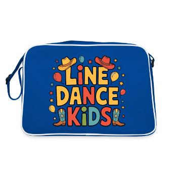 Danse en ligne Enfants Enfants Danse en ligne - Sac Retro - bleu/blanc - Dos