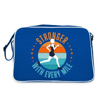 coureur - Sac Retro - bleu/blanc - Dos