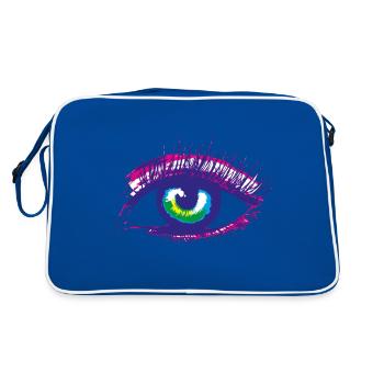 œil - Sac Retro - bleu/blanc - Dos
