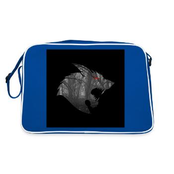 WEREWOLF - Retro Bag - blue/white - Back