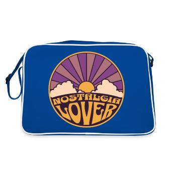 Nostalgie Amoureux Rétro Coucher de soleil - Sac Retro - bleu/blanc - Dos