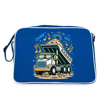 Dump Truck With Musical Rhythm - Retro Bag - blue/white - Back