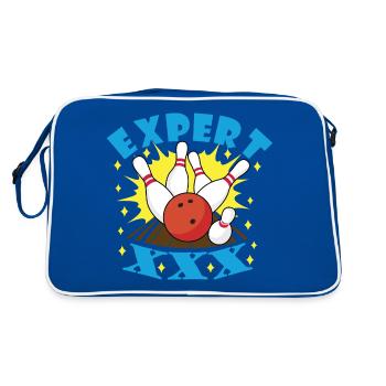 Bowling Expert XXX - Sac Retro - bleu/blanc - Dos