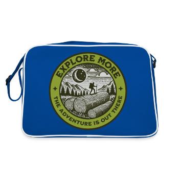 Explore More The Adventure Is Out There - Retro Bag - blue/white - Back