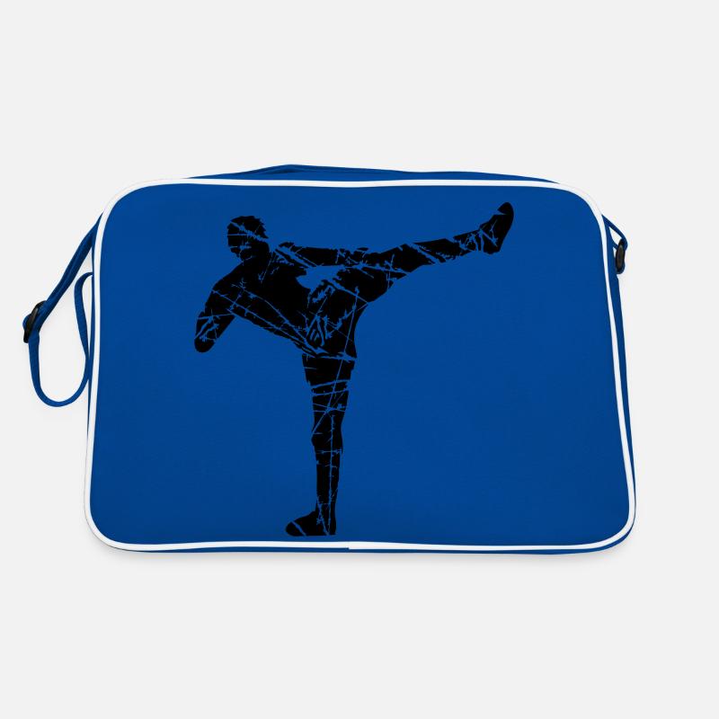cracks scratch kickboxer kickboxing karate judo kamp Retro Bag