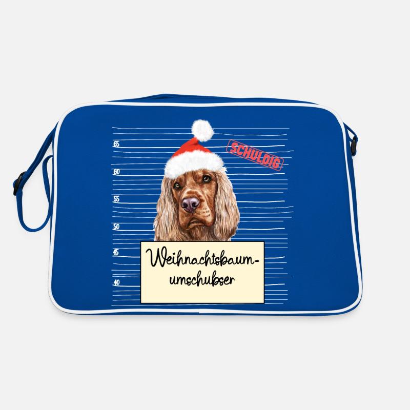 Weihnachtsbaum Umschubser Englischer Cocker Spanie Retro Tasche