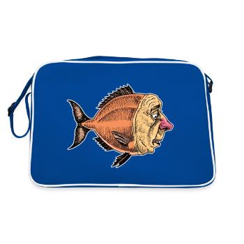 POISSON PAYASO - Sac Retro - bleu/blanc - Dos