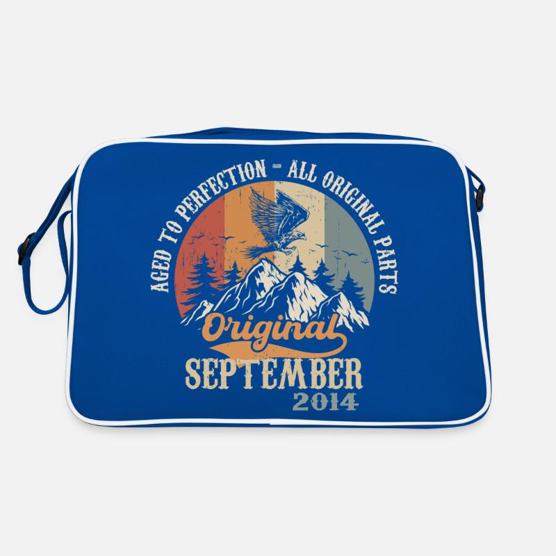 Né Septembre 2014 Anniversaire Septembre2014 Sac Retro