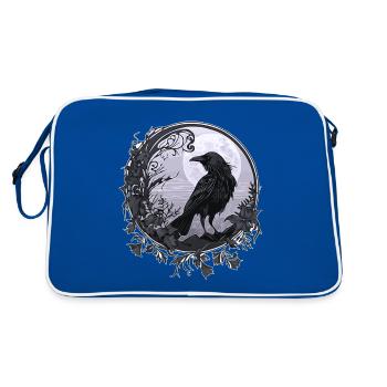 Corbeau - Sac Retro - bleu/blanc - Dos