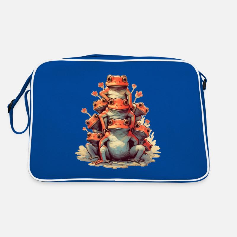Frösche Retro Tasche