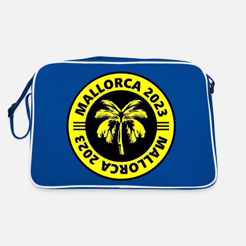 Mallorca 2023 - Retro Tasche - Blau/Weiß