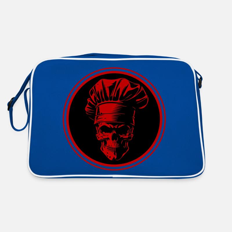 Koch Totenkopf Chef Retro Tasche
