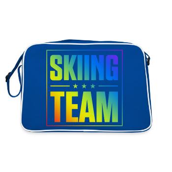 Skiing Team - Retro Bag - blue/white - Back