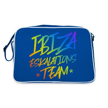 Ibiza Escalation - Retro Bag - blue/white - Back