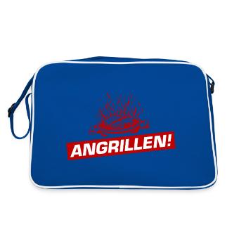 Grillades Barbecue Barbecue - Sac Retro - bleu/blanc - Dos