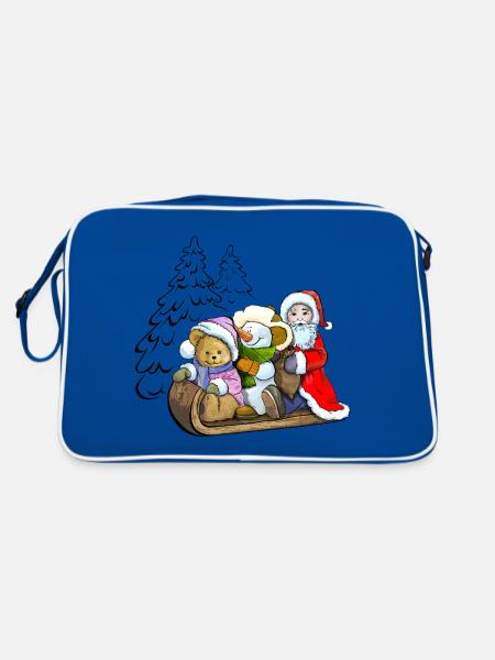 Sledging - Retro Bag - blue/white - Back