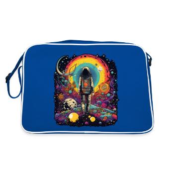 Voyage psychédélique sur la Lune - Lucy in the Sky - Sac Retro - bleu/blanc - Dos