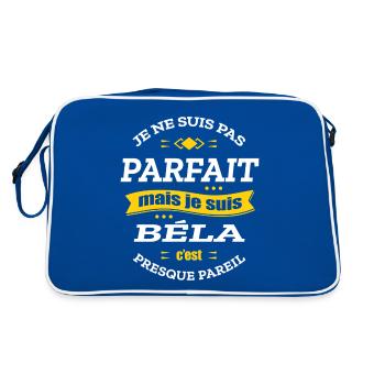 BÉLA PARFAIT - PRENOM BÉLA - Sac Retro - bleu/blanc - Dos