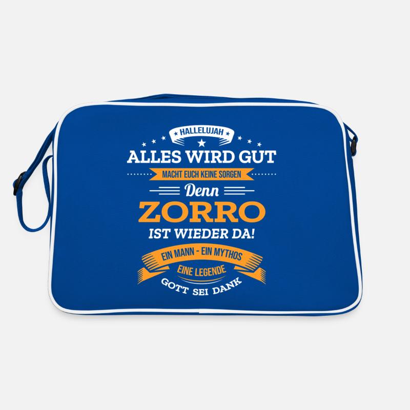 ALLES WIRD GUT, DIE LEGENDE ZORRO IST DA Retro Tasche
