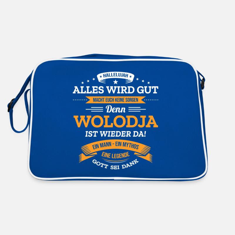 ALLES WIRD GUT, DIE LEGENDE WOLODJA IST DA Retro Tasche