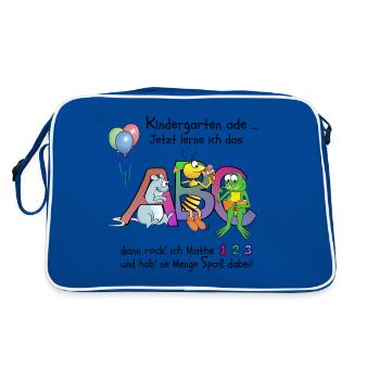 The ABC - Retro Bag - blue/white - Back