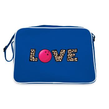 Boule de bowling X Strike Bowling-Love - Sac Retro - bleu/blanc - Dos