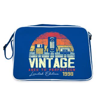 Cadeau Millésime 1998 - Sac Retro - bleu/blanc - Dos