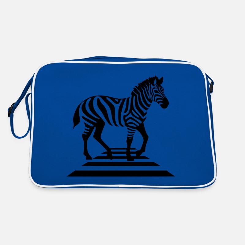Zebra on zebra crossings Retro Bag