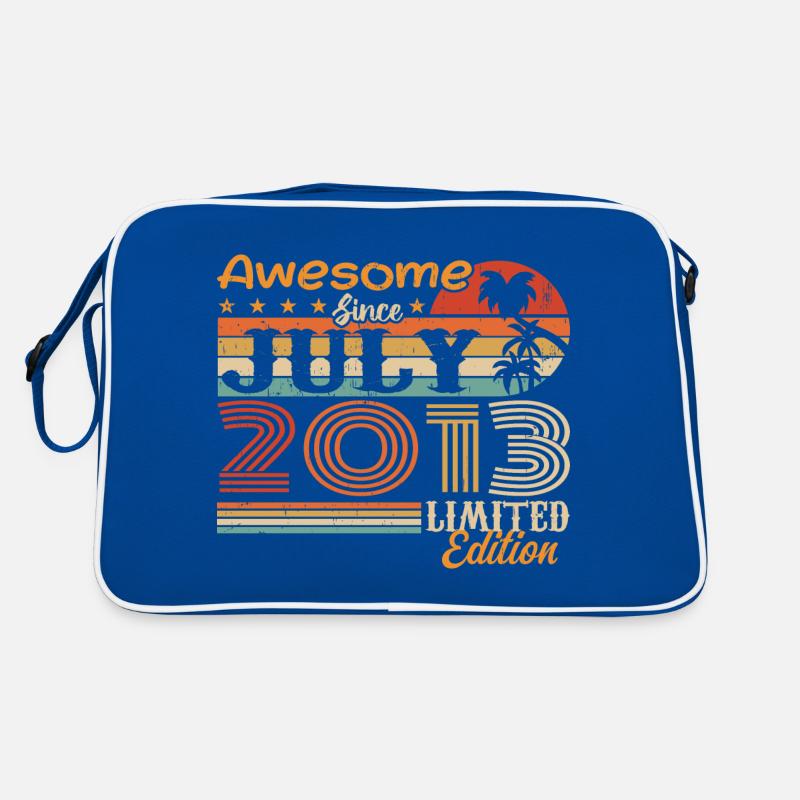 Juli 2013 Juli Geburtstagsgeschenk Juli 2013 Retro Tasche