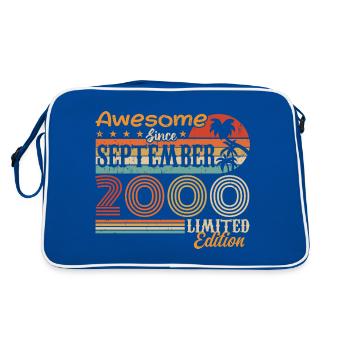 September 2000 - Birthday 2000 September - Retro Bag - blue/white - Back