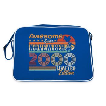 Une légende est née en novembre 2000 - 2000 - Sac Retro - bleu/blanc - Dos