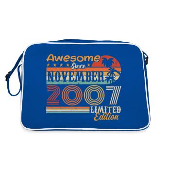 A legend was born in November 2007 - 2007 - Retro Bag - blue/white - Back