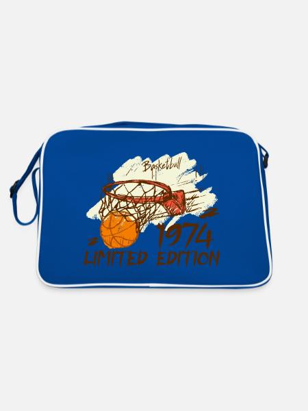1974 Limited Edition Basketball Anniversary 1974 - Retro Bag - blue/white - Back