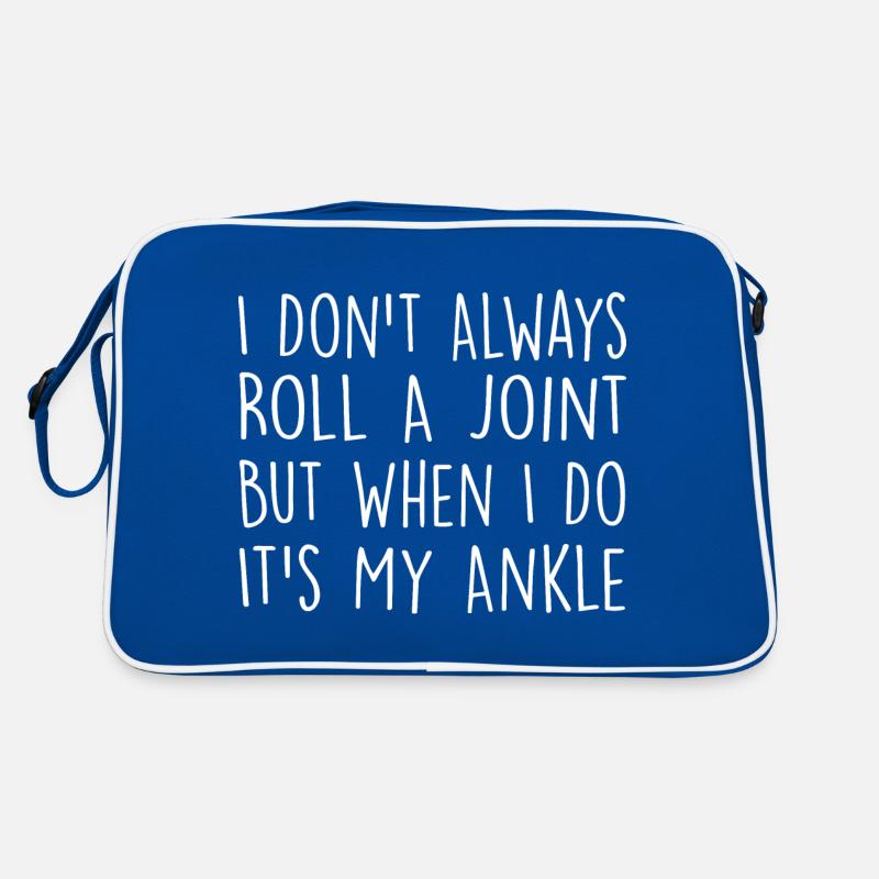 I Don't Always Roll A Joint Sarkasmus Geschenk Retro Tasche
