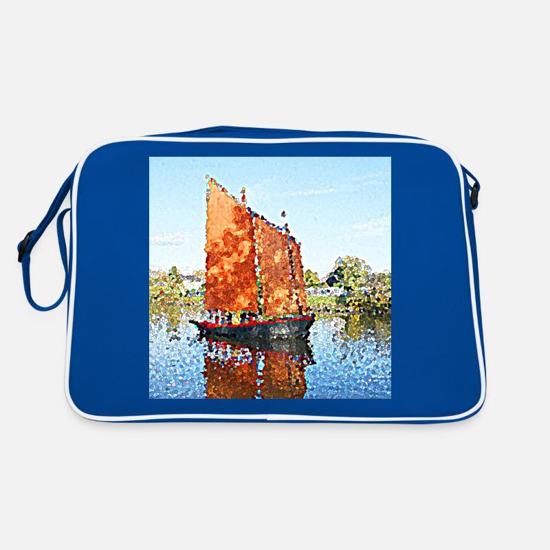 Le voilier de feu - Sac Retro - bleu/blanc