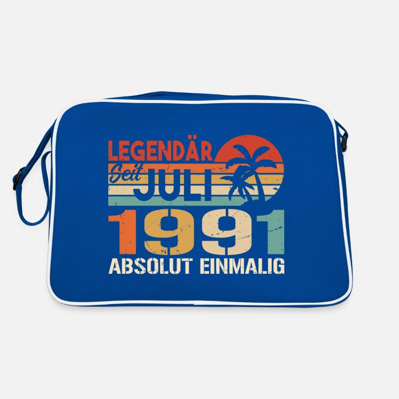 1991 Juli Geboren im Juli 1991 Retro Tasche