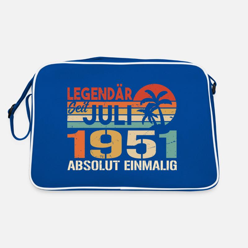 1951 Juli Geboren im Juli 1951 Retro Tasche