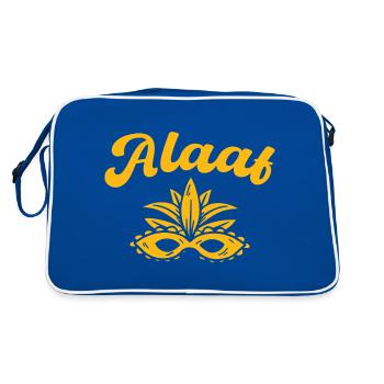 Alaaf - Retro Tasche - Blau/Weiß - Hinten