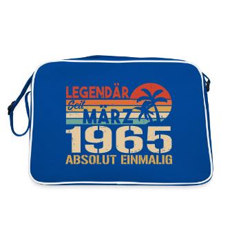 Legendary since March 1965 - absolutely unique - Retro Bag - blue/white - Back