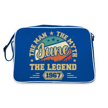 Juin 1967 L’Homme, le Myte, La légende, juin 1967 - Sac Retro - bleu/blanc - Dos