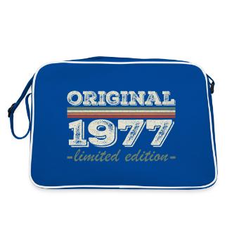 Légende depuis 1977 Né en 1977 Anniversaire 1977 - Sac Retro - bleu/blanc - Dos