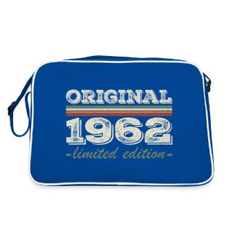 Légende depuis 1962 Né en 1962 Anniversaire 1962 - Sac Retro - bleu/blanc - Dos