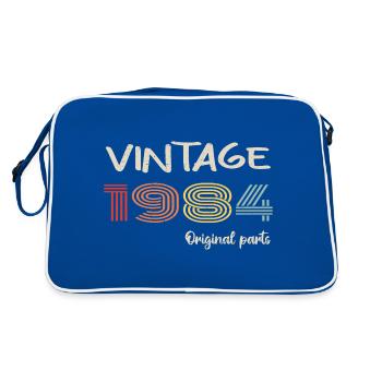 Millésime original 1984 | Cadeau d’anniversaire 1984 - Sac Retro - bleu/blanc - Dos