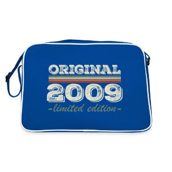 Légende depuis 2009 Né en 2009 Anniversaire 2009 - Sac Retro - bleu/blanc - Dos